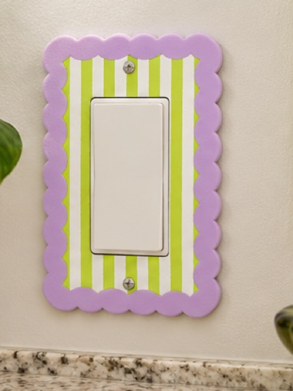 2/$25 3D Printed Scalloped Light Switch Cover Custom Colours